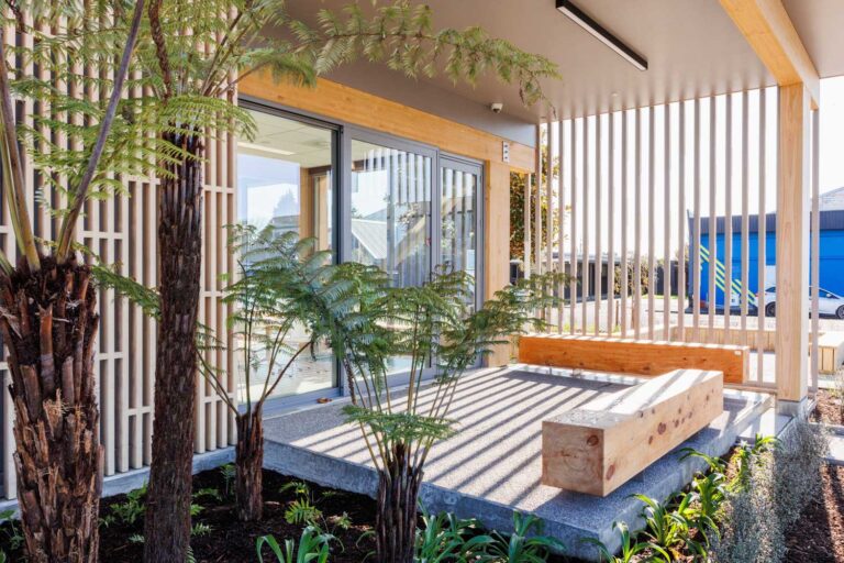 manawatu library reading patio area | Groundbreaking access: open+ in Manawatū Community Hub Libraries, New Zealand