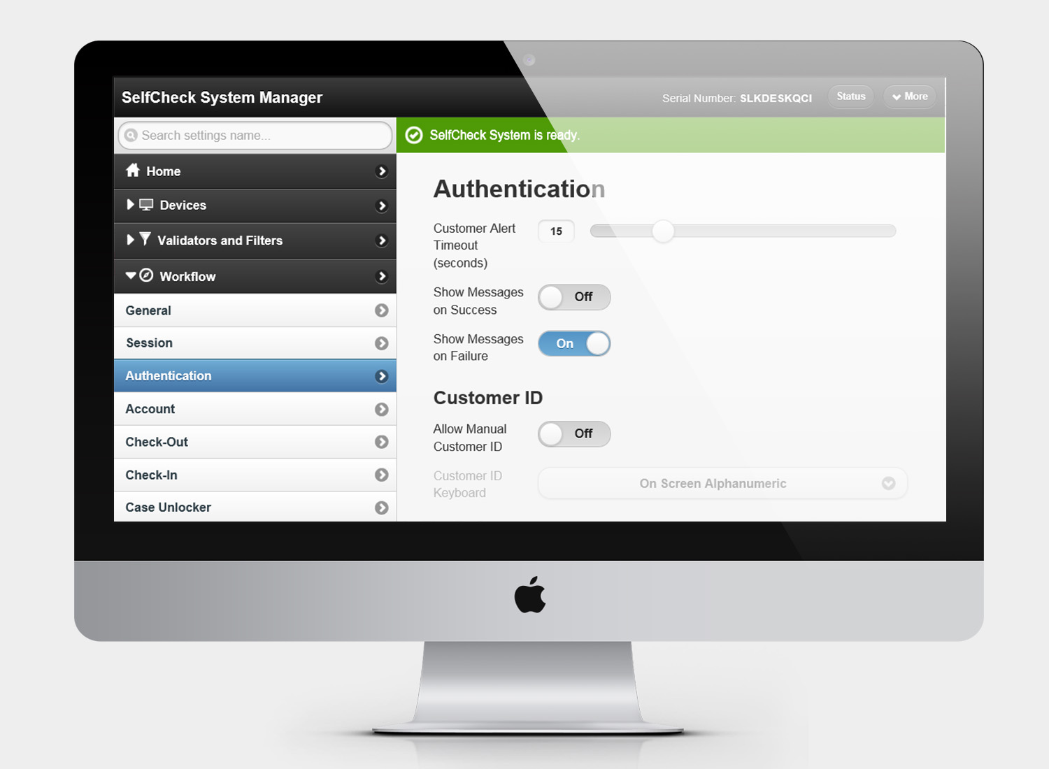 Self service system manager workflows