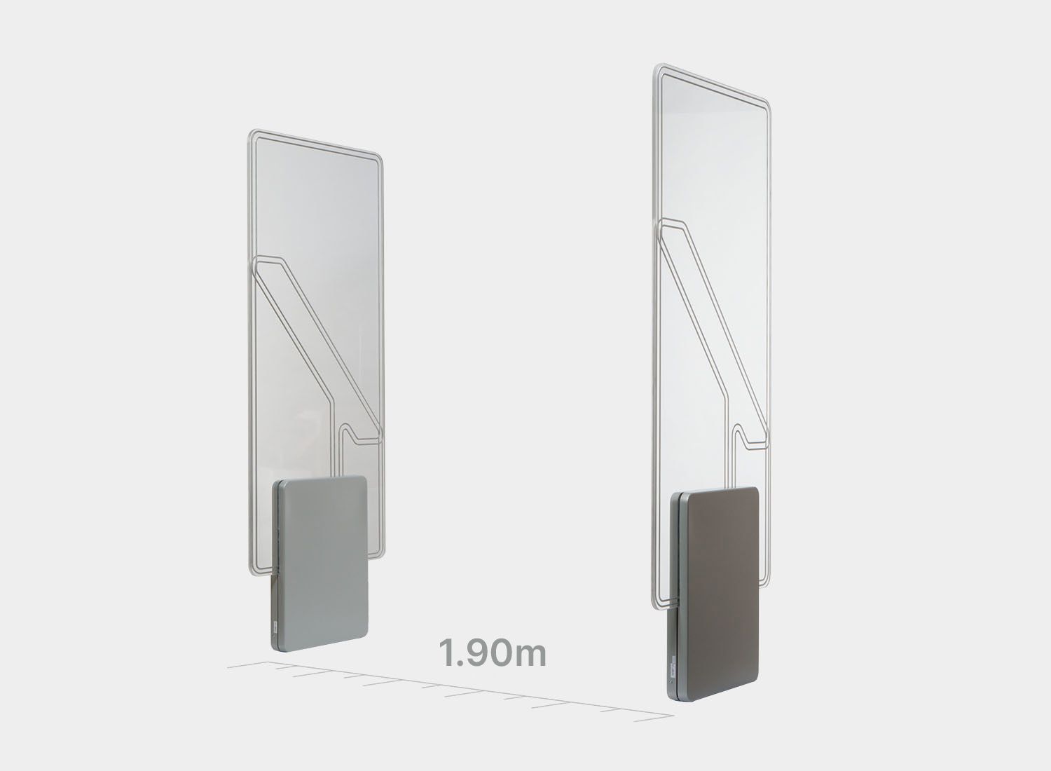 Wide aisle security RFID gate ultra